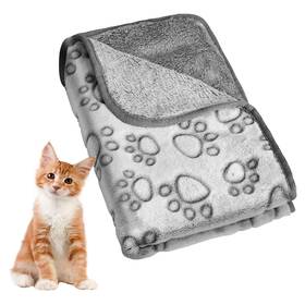 Ppb1s24gy Pispets Pet Blanket For Dogs And Cats - 24 16 Inch Soft Cozy With Lovely Pa