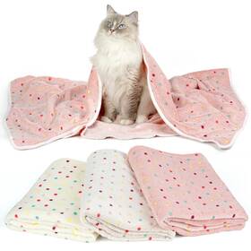 Pjyucien Dots-60 50 Blankets 1 Pack 3 - Fluffy Premium Fleece Flannel Throw Dog Blanket