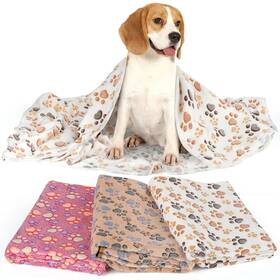 Paw-23 Pjyucien 16 Dog Blanket Fuzzy Cat 1 Pack 3 Fleece Throw Blankets 23 Inch X16 W