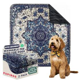 Pupiboo 850046305061 Washable Pee Pads For Dogs And Cats - Super Absorbent Reusable Puppy