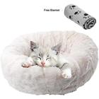 Puppybed20182 Dog Beds Cuddler With Paw Blanket Soft Plush 6412462625433