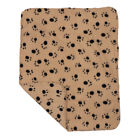 Q39q1804526htex5274 Unbranded Soft Warm Paw Print Fleece Blanket Mat 889736129373