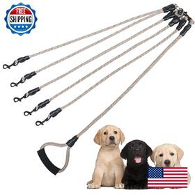B0c2hjmw6y Qinkoudih 5-way Reflective Heavy Duty Dog Leash - Anti-tangle Padded Handle