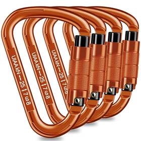 B0cj2l3qdl Qiwymhw 25kn Auto Locking Uiaa Certified Heavy Duty Climbing Carabiner For Rock