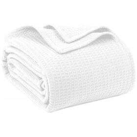 Quba Linen 608037101587 100% Cotton Blankets Queen Size For Bed - Waffle Weave Summer L