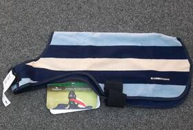 Reaf62-vrkb-zl Rambo Horseware Nwt 30 Inch Xxxl Navy Blue Whitney Stripe Deluxe Fleece Dog Rug