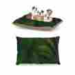 Rd1071adb01 Kess Inhouse Robin Dickinson Feather Green Peacock Dog Bed 615872071807