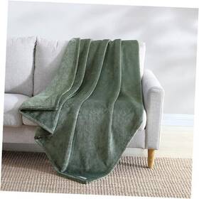 Ushshf1238674 Revman International Blanket Super Soft Reversible Sherpa And 50 Inch X 60 Ultra Lux Solid Green