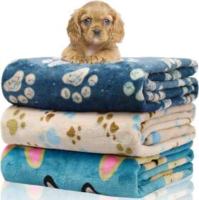 Rezutan 691040284675 1 Pack 3 Blankets For Dogs Medium Puppy Dog Blanket Super Soft