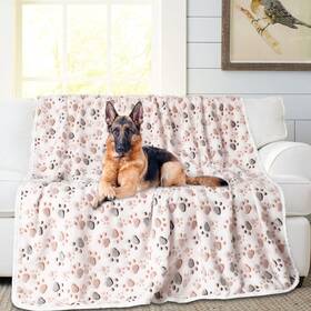 Rezutan 774728842203 Large Dog Blanket 50 In X 60 Soft Fleece Pet Throw For Crate And Couch