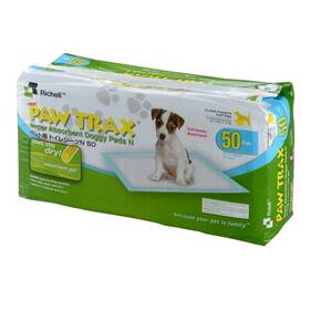 94542 Richell Paw Trax Super Absorbent Training Pads 50 Pack Doggy Pott
