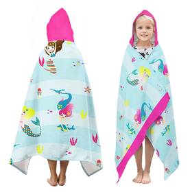 Ritiga 114839988109 Mermaid Bath Towels For Kids Ages 4-8 Beach Pink Pool Travel S