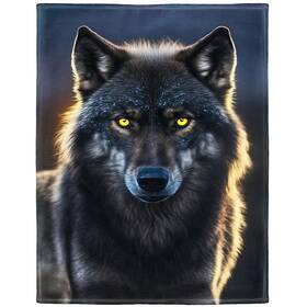 Rstick 492116807973 Grey Wolf Blanket Animal Art Fleece Soft Fuzzy Plush Throw Blankets F