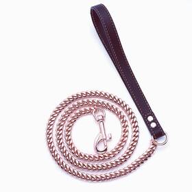 B0b7r5mlpf Rumypet Rose Gold Dog Chain Leash 10mm 14mm Curb Cuban Link Stro