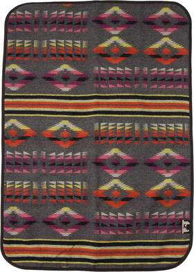 Ruth&boaz 445009345357 Outdoor Wool Blend Pet Blanket Ethnic Inka Pattern T-grey