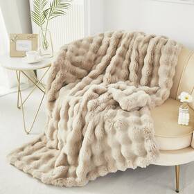 Rynghipy Rna003 Faux Fur Blanket For Couch Fluffy Warm Throw Sofa Bed Th
