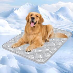 Rywell Pe-pm-0004-gy-ry-xl-a Dog Cooling Mat 2.0 Elegant Grey 44 32 Thickened Cooling... Fast Ship