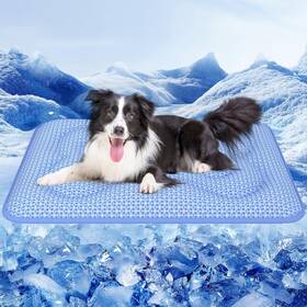 Rywell Pe-pm-0007-bu-ry-xl Dog Cooling Mat 44 Inch X32 Super Thick And Reversible