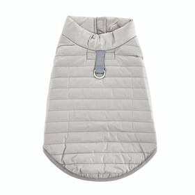 Sams Pets 850035184592 Monty Puffer Jacket In Silver/ Size Medium -