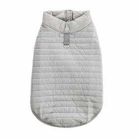 Sams Pets 850035184608 Monty Puffer Jacket In Silver /size Large -