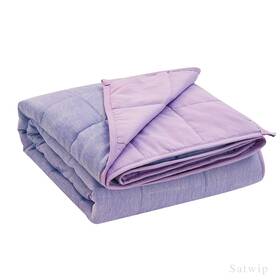C-swb608015-1-dpu-1 Satwip Weighted Blanket Queen Size 15 Lbs Cooling For Hot S