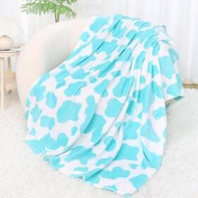 Seegu 648564285015 Blue Throw Blanket For Couch Bed Gifts Women Men Kids Soft Fleece