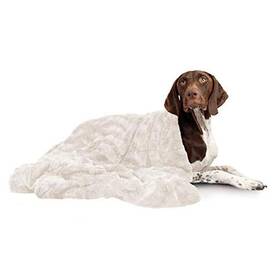 Ptb-lux-oys-4050-vp Sentiments Inc. Calming Cat And Dog Throw Blanket In Lux Fur Car Travel 40 Inch X 50 Oyster