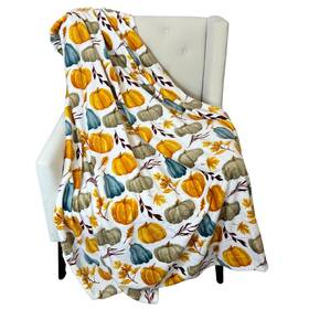 Serafina Home 196210026869 Fall Decor Throw Blanket Thanksgiving Soft Polyester Fiber