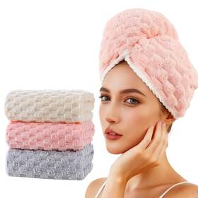Serenifia 710597822021 3 Pack Large Microfiber Hair Towels For Women Super Absorbent Quick Dry Hai