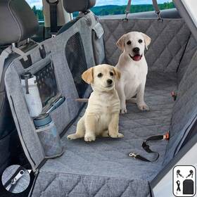 Sevvis 734950843409 Dog Hammock For Car Suv Pet Seat Cover With Mesh Window
