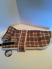 Shedraw Fleece Dog Coat Blanket Size Small Navy Plaid Nwt 4712802018577