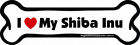 Shiba Inu Imagine This Bone Car Magnet I Love My 5.1cm By 18cm