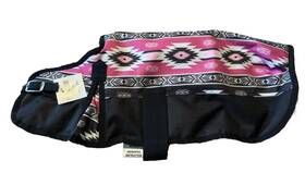 442017xxl Showman Rugged Ride Small 1200 Denier Waterproof Pink Southwest Design Dog Blanket