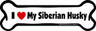 Siberian Husky Imagine This Bone Car Magnet I Love My