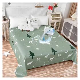 Fb23c92222fr23f Sieluno Waterproof Bed Sheet Flat Sheets Lightweight Mattress Protector Shee