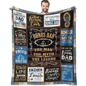 Mfr4 Siklty Christmas Bonus Dad Gifts Throw Blanket 60 Inch X 50 Step Birthday Gift Fro