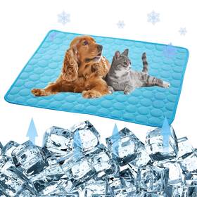Sisrol 136529068985 Self-cooling Mat For Dogs Cats-ice Silk Pet Cooling Pad Portable And Washable