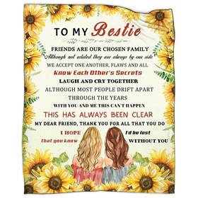 Sjefoj 790757982383 To My Bestie Blanket For Women Ultra Soft Flannel Throw Sister Gi