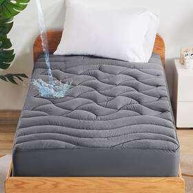 Sleep Zone 840199211265 Twin Waterproof Mattress Protector College Dorm Pad Flu