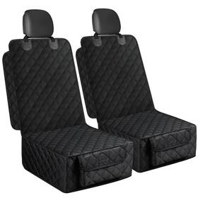 Sp4005-1 Smatto Dog Car Seat Cover 2 Pack Waterproof Pet Front Full Protecti