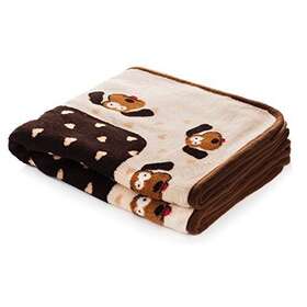 Blk1 Snuggle Pet Products Puppy Blanket For Pets - Extra Soft And Long Lasting Pattern Brown