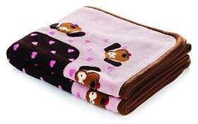 Blk2 Snuggle Pet Products Puppy Blanket For Pets - Extra Soft And Long Lasting Pattern Pink