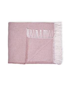 Soft Dusty Rose Links Pattern Throw Blanket 606114636038