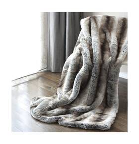 Soft Throw 768737445418 Luxury Faux Fur Oversized Blanket With Plush Velvet Reverse Fox Lynx O