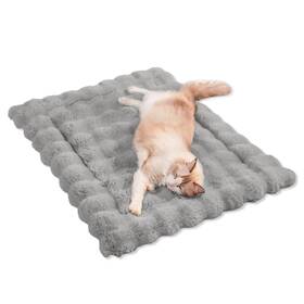 C123400021 Somahe Dog Beds Mat Cute Cat For Indoor Cats Faux Fur Pet Pad With Non-slip Bot
