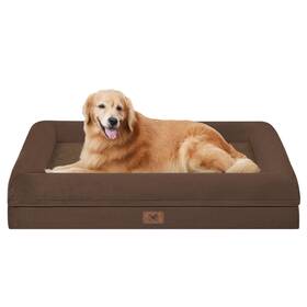 Song Puppy 673658483848 Orthopedic Large Washable Dog Bed Waterproof Bolstered - Medium Be