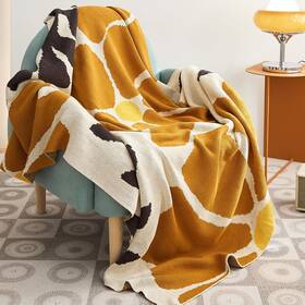 Hm-002 Sothlife Luxurious All-season 100% Cotton Blanket Breathable Sofa Throw W