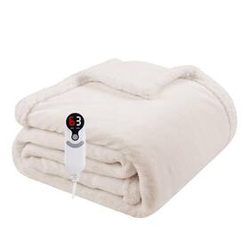 Beaming-365th Soypipo Electric Heated Blanket Throw Size 50 Inch X60 Soft Flannel With Overheat Protec