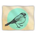 Sr1008aab01 Kess Inhouse Sreetama Ray Old Paper Bird Teal Circle Pet