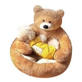 Srutirbo 172855676999 Cute Bear Hug Design Dog Cat Beds Plush Pet Cuddler Warm Soft Calming D